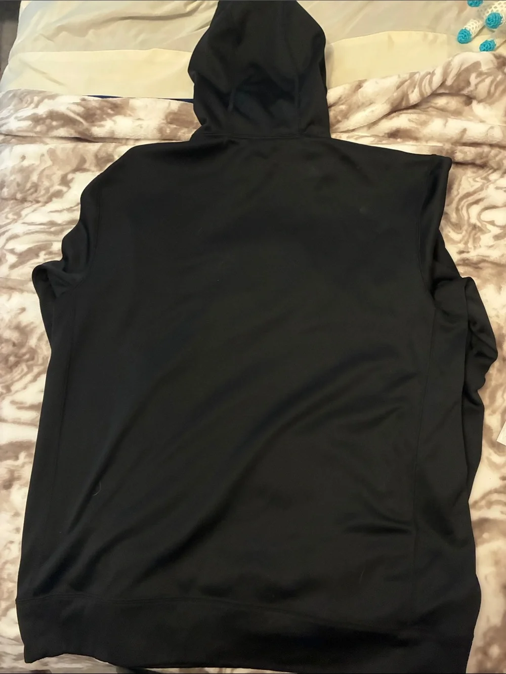 Nike Black Hoodie with Red DAWGS Football Chest Logo